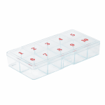 10-Slot Hard Plastic Small Tip Box