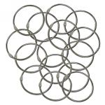 Metal Ring for Polish Display | 2.2" ~ 56mm Diameter | {15 rings/bag}