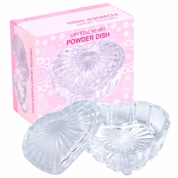 Berkeley Heart-Shaped Crystal Powder Jar