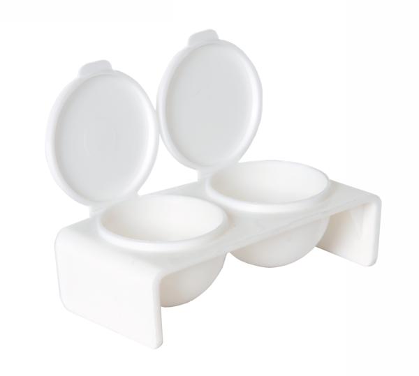 Double Plastic Dappen Dish | Blue #3