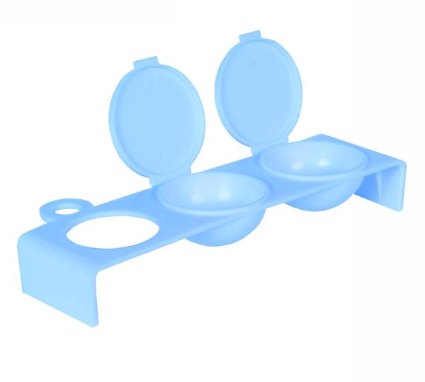 Triple  Plastic Dappen Dish | Pink #2