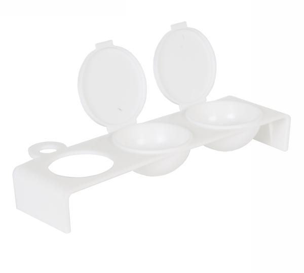 Triple  Plastic Dappen Dish | Pink #3
