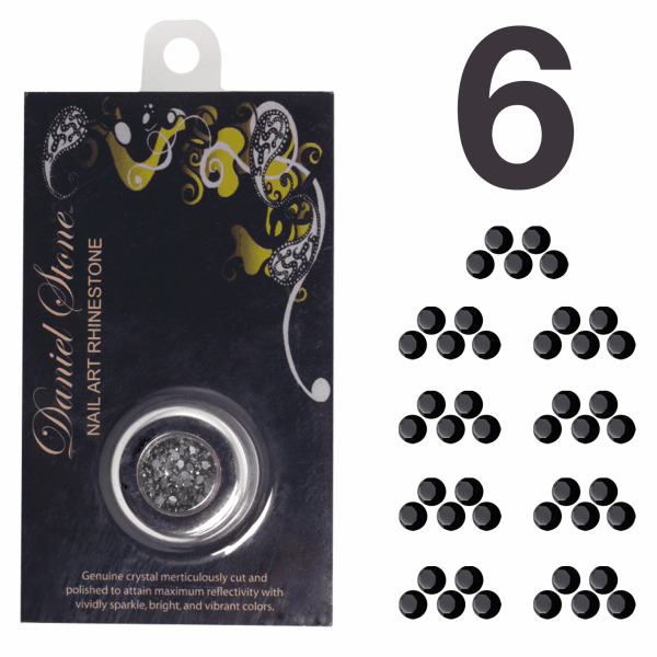 Daniel Stone Rhinestone | SS-6 | Black
