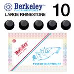 Berkeley Large Rhinestones | SS10 | 2.8mm | Black Jet