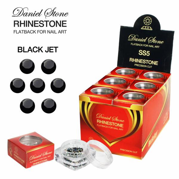 Daniel Stone Rhinestone in Ready-to-Use Jar | SS-5 | Black Jet