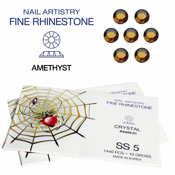 Spider Rhinestone | SS-5 | Smoked Topaz