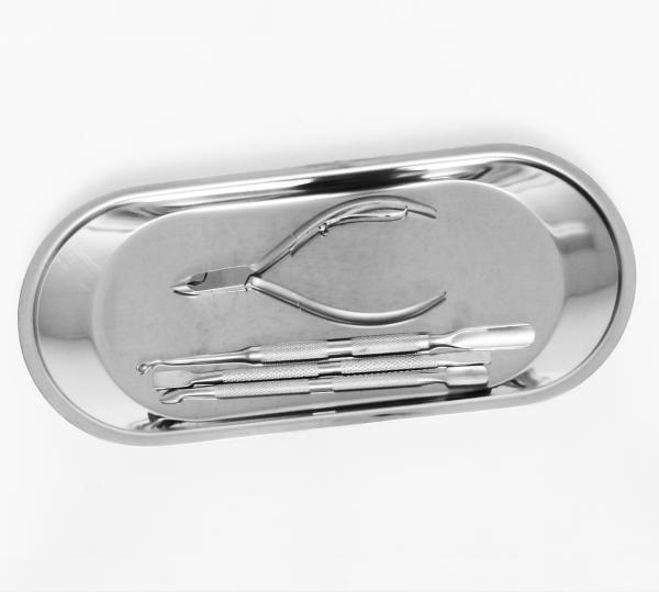 Stainless Steel Heavy Duty Implement Tray | Cylindrical Shape | Large #2